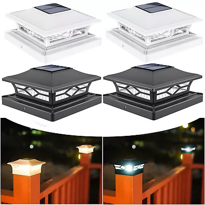 Aityvert Solar Post Cap Lights 4x4 Outdoor Deck Fence (4-Pack)