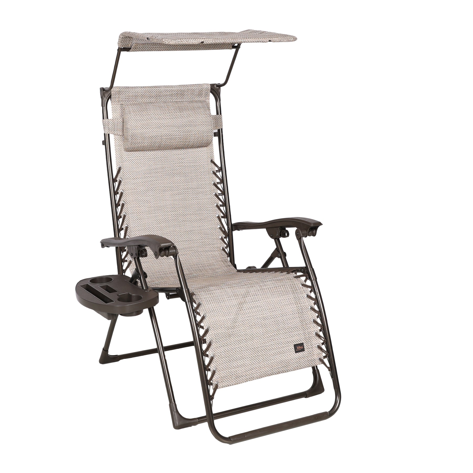 Bliss Hammocks 26-Inch Wide Zero Gravity Chair with Canopy