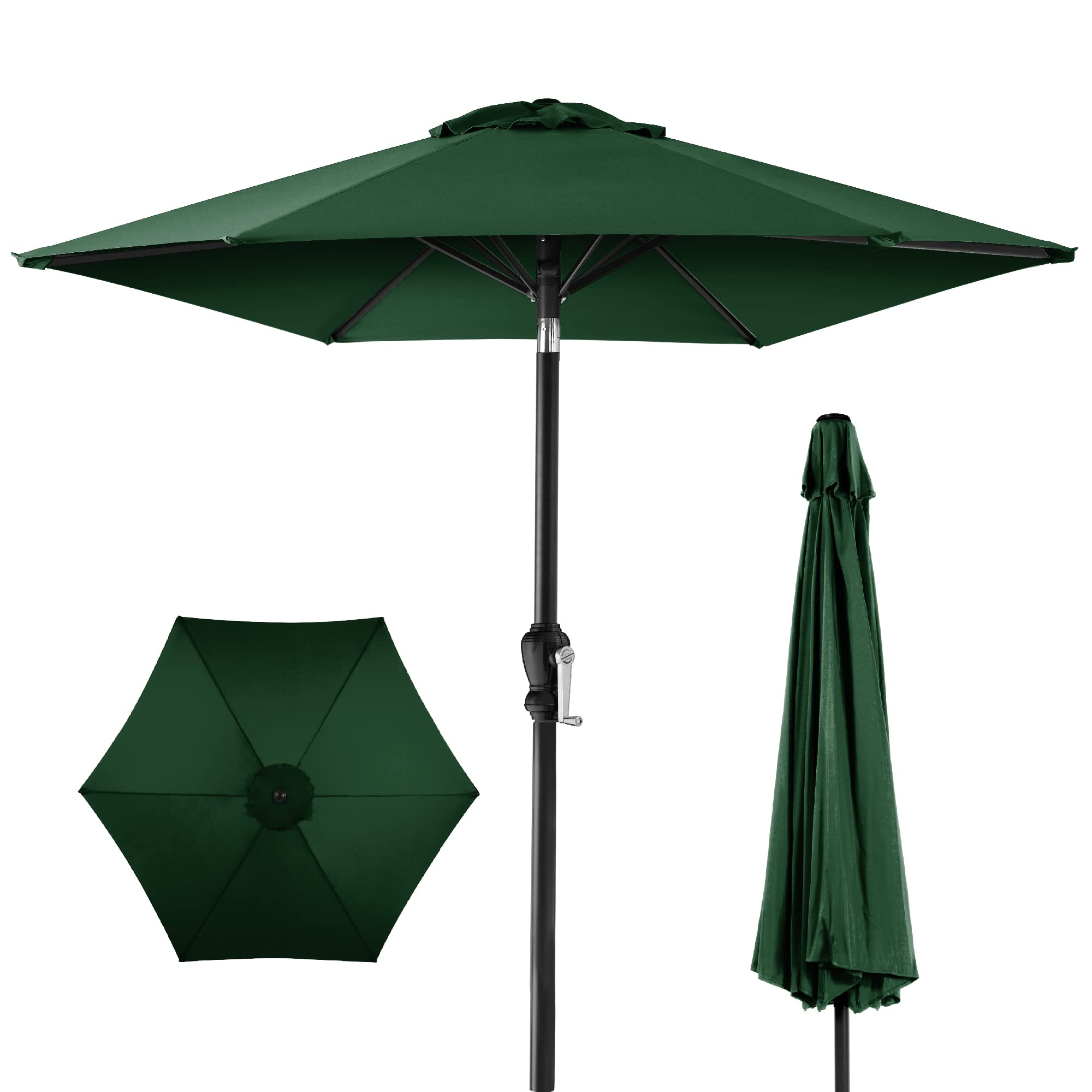 Blissun 9 ft Market Outdoor Patio Umbrella with Weighted Base