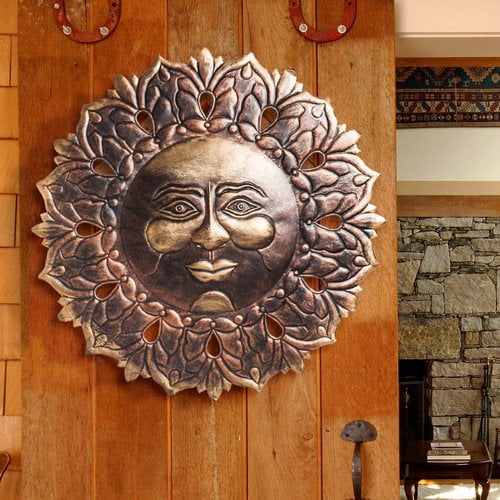 Cape Craftsmen Metal Outdoor Sun Face Wall Plaque