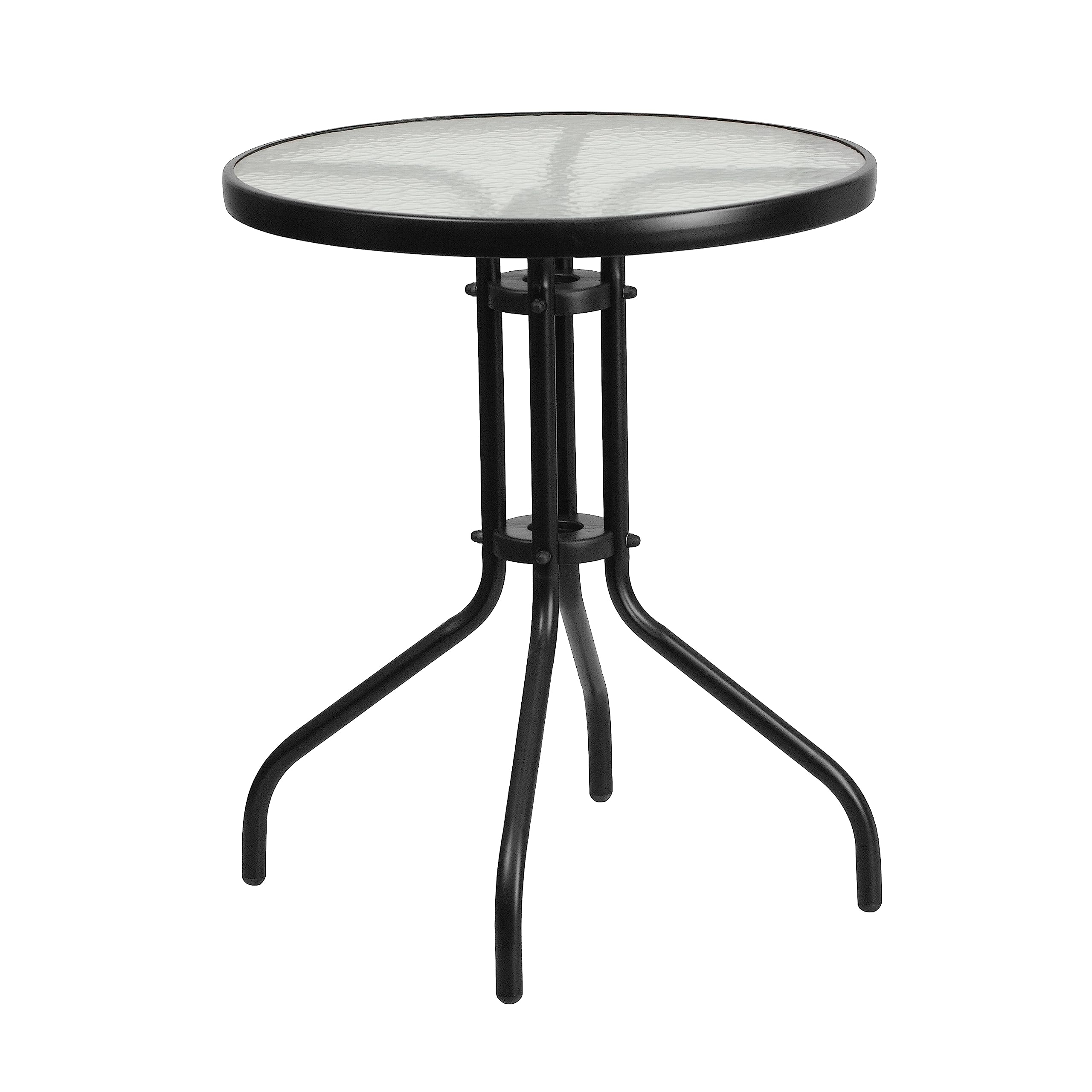 Flash Furniture Lila Indoor-Outdoor Round Metal Side Table
