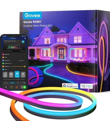 Govee RGBIC Outdoor Neon Rope Light 32.8ft