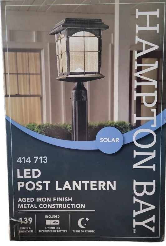 Hampton Bay Solar Post Lantern