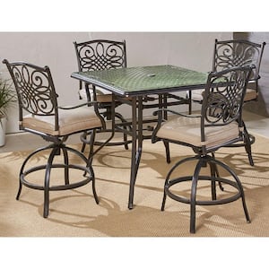 Hanover Traditions 5-Piece High-Dining Outdoor Bar Height Set