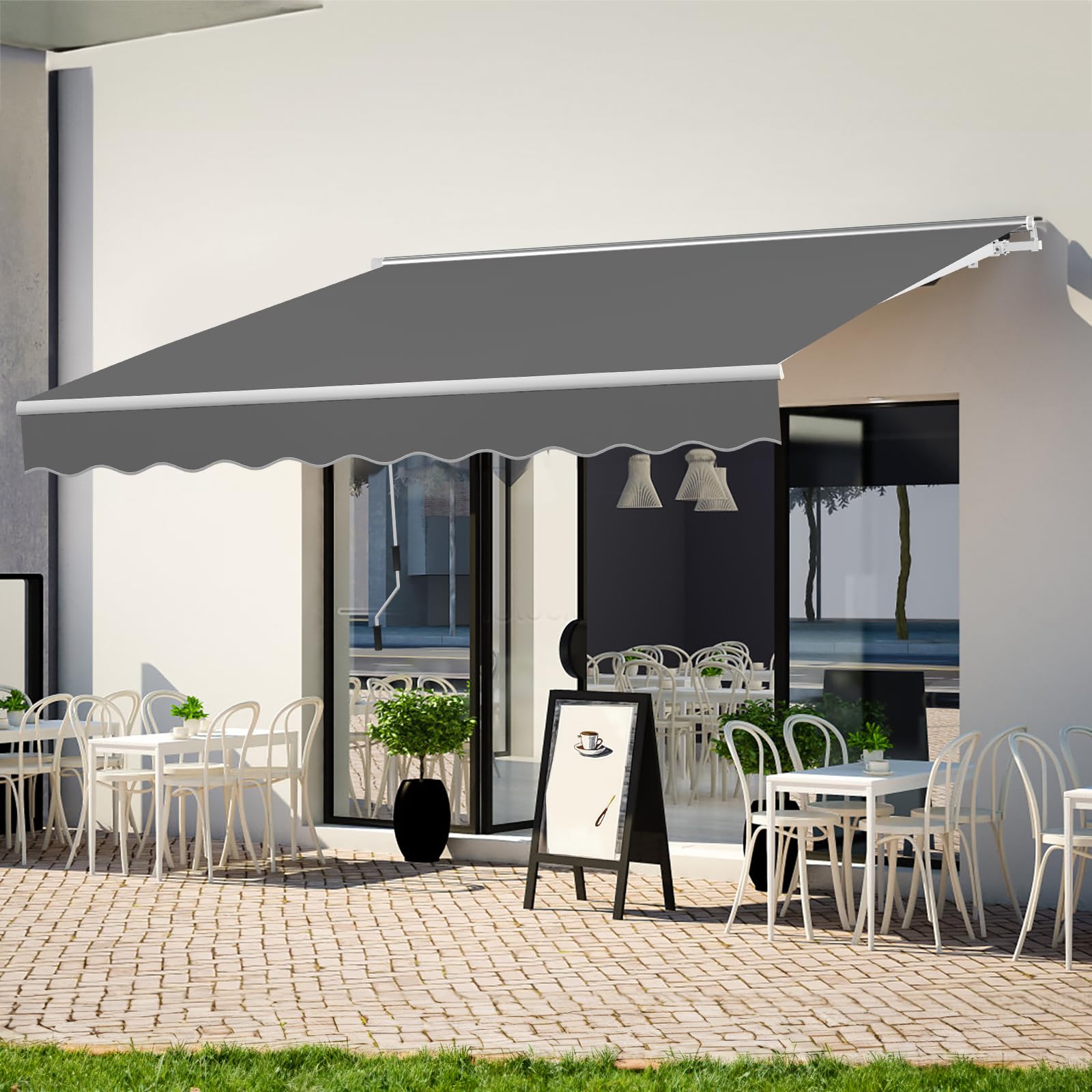Kamplux Retractable Awning 10x8ft Manual Crank
