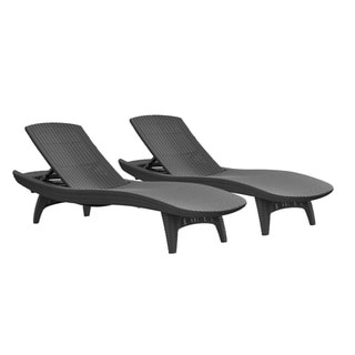 Keter Pacific 2-Pack All-Weather Chaise Lounge Chairs