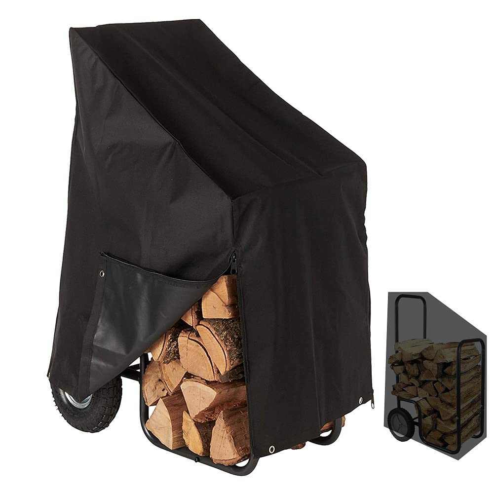 Landmann USA Log Rack with Protective Cover and Carrier