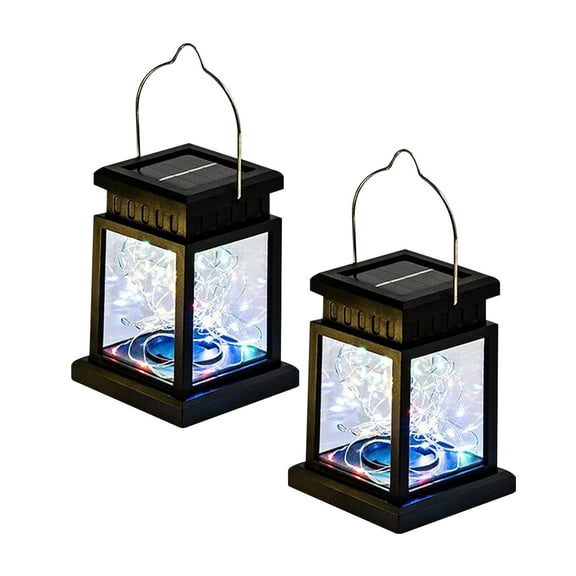 LHKJ Oversized Outdoor Solar Lanterns (Set of 2)