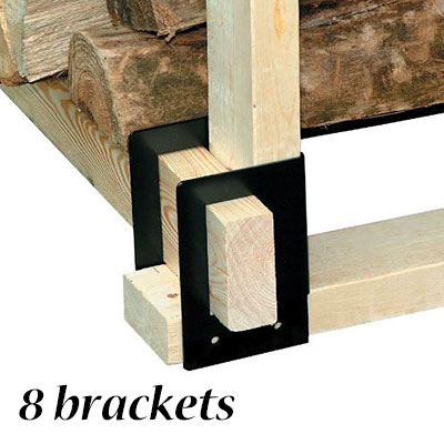 Panacea Products Arch Top Log Rack with Bracket