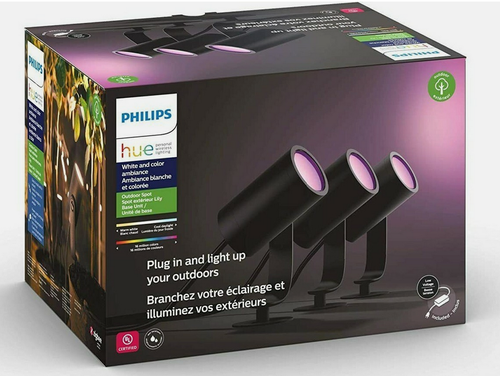 Philips Hue White & Color Ambiance Lily Outdoor Spot Light 2-Pack