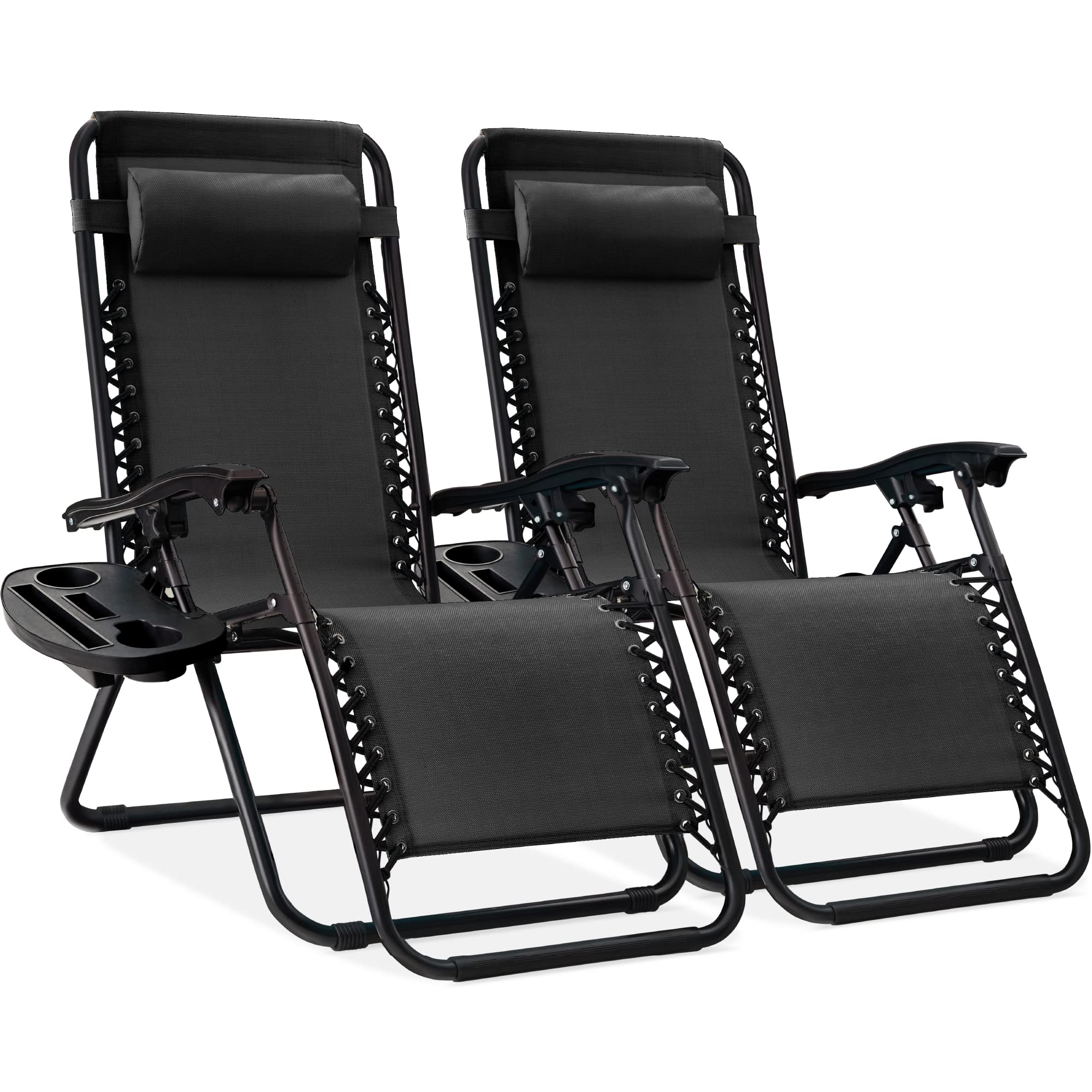 Timber Ridge Zero Gravity Lounge Chair with Headrest Pillow
