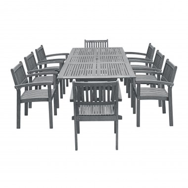 VIFAH V541SET5 Renaissance 5-Piece Teak Dining Set