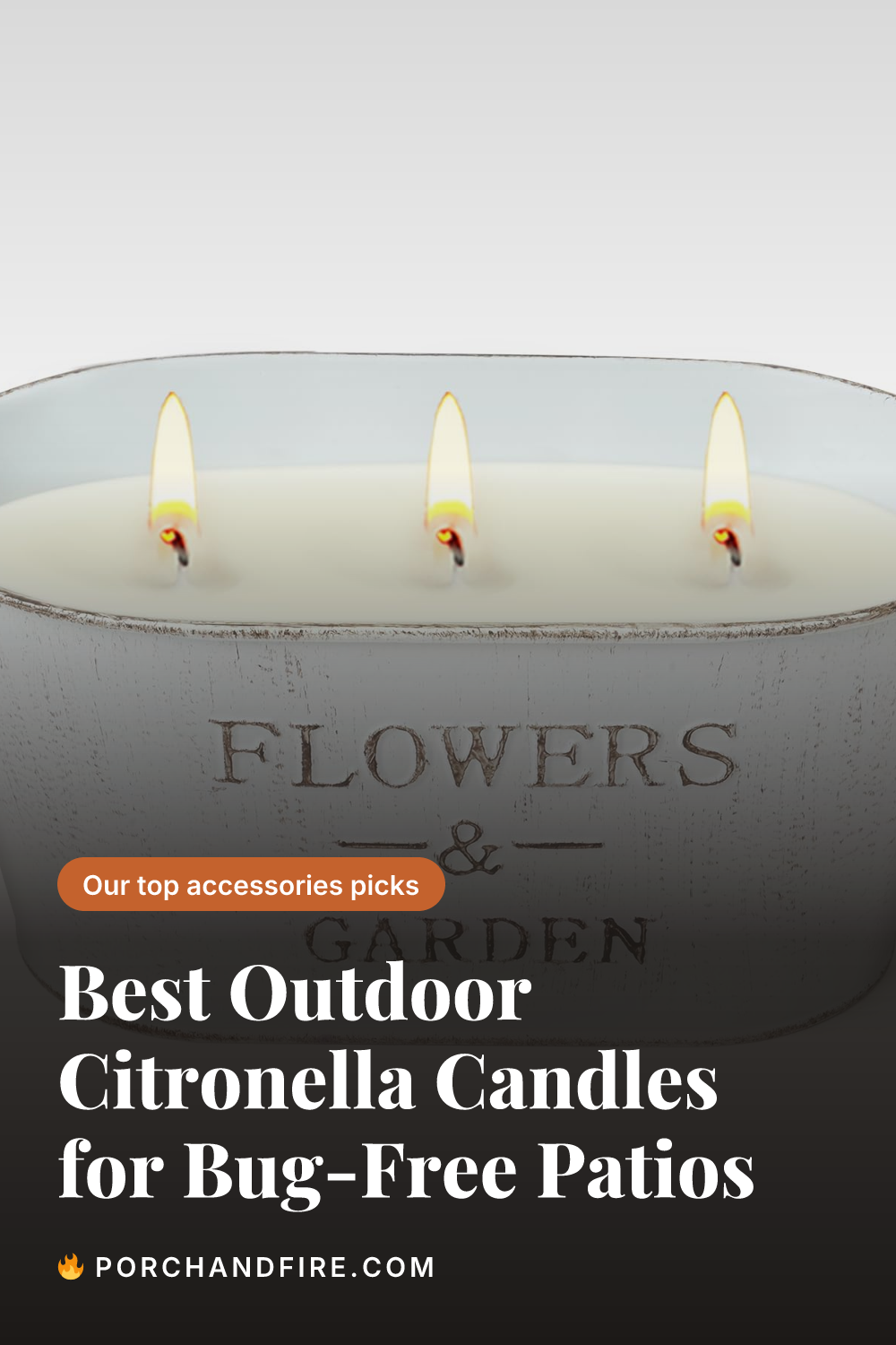 Best Outdoor Citronella Candles for Bug-Free Patios