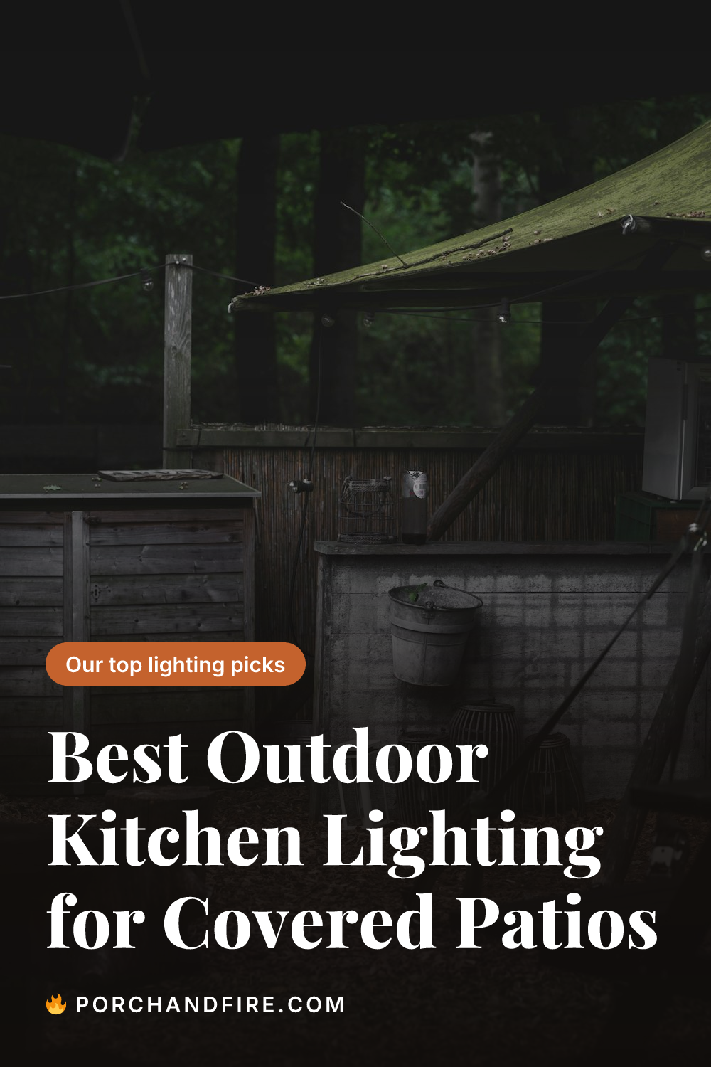 Best Outdoor Kitchen Lighting for Covered Patios