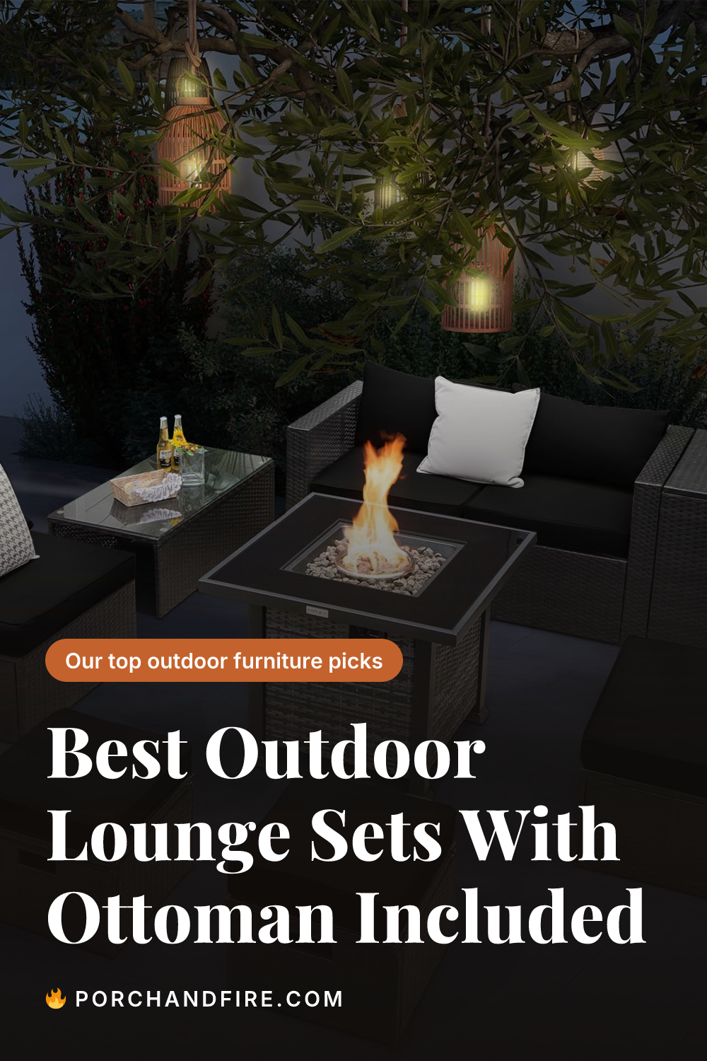 Best Outdoor Lounge Sets With Ottoman Included