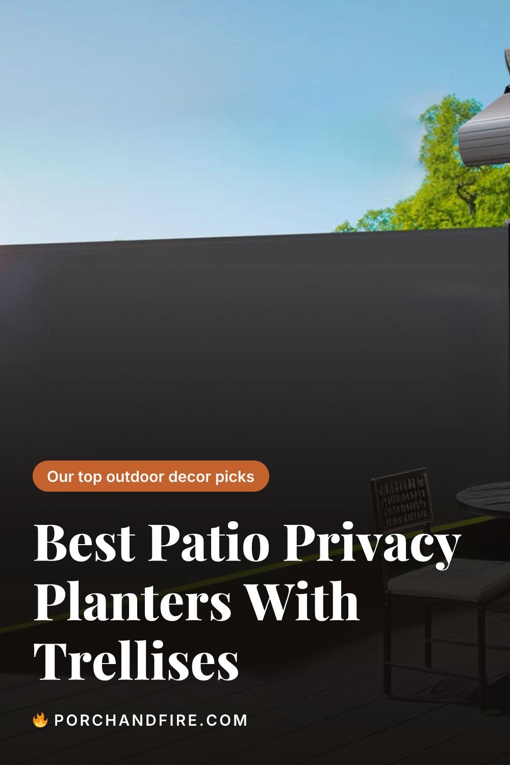Best Patio Privacy Planters With Trellises