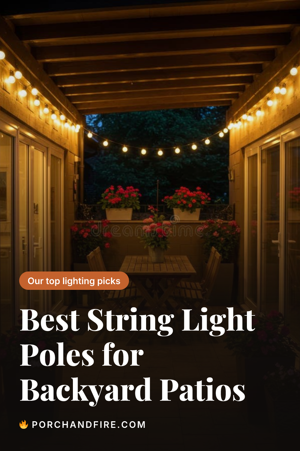 Best String Light Poles for Backyard Patios