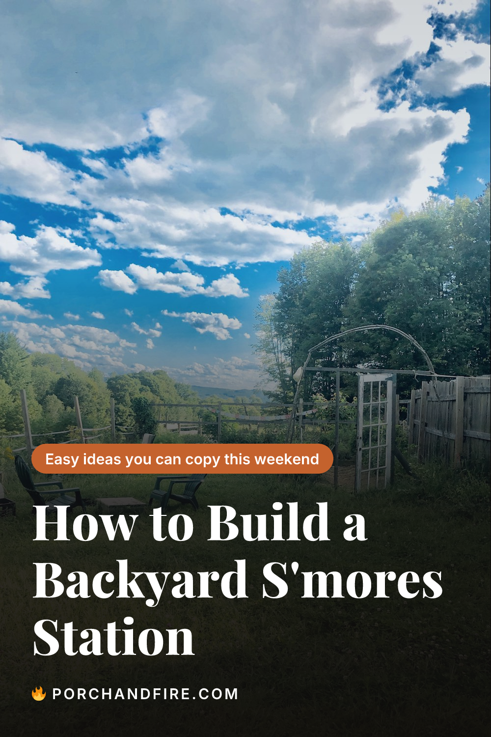 How to Build a Backyard S'mores Station