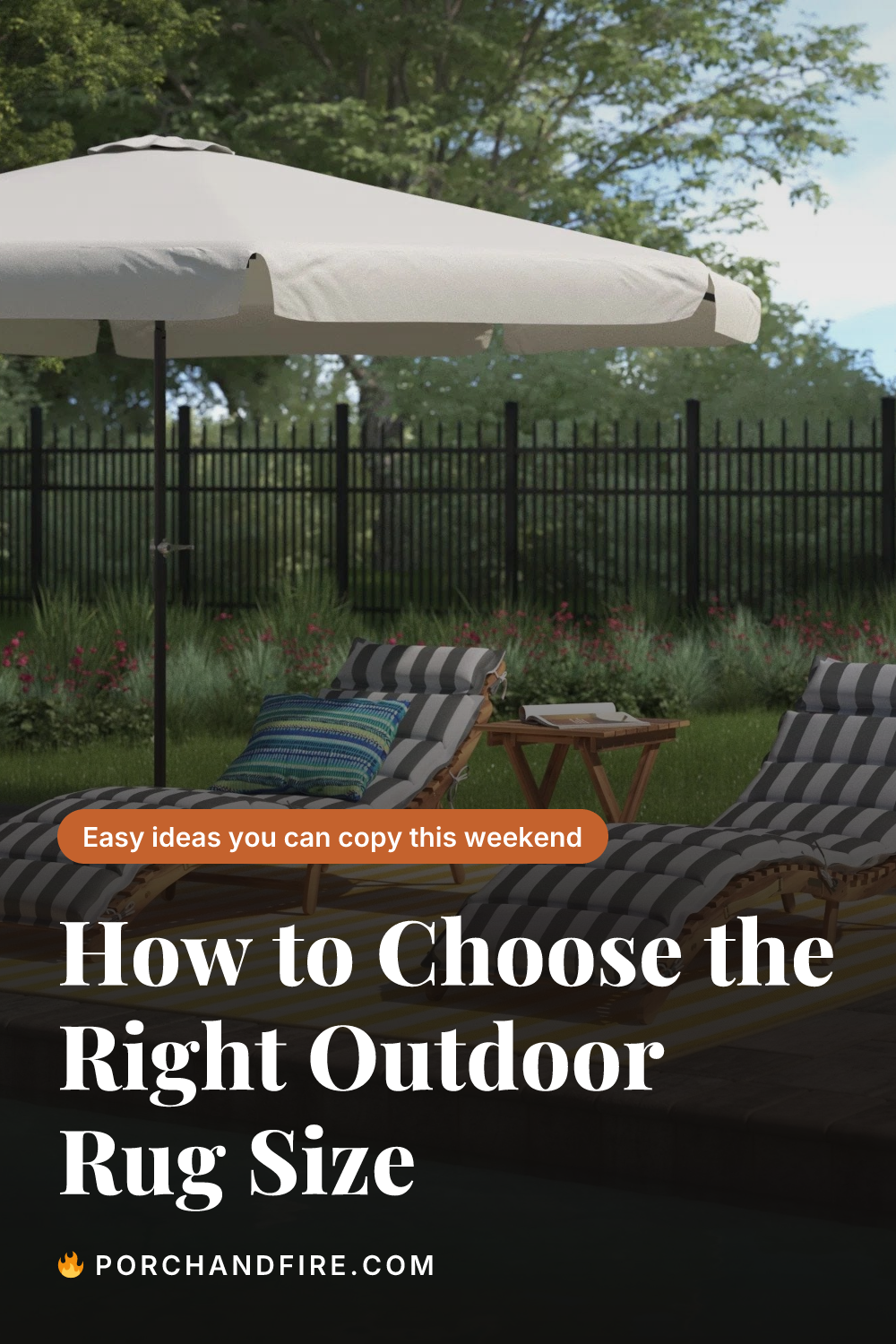 How to Choose the Right Outdoor Rug Size