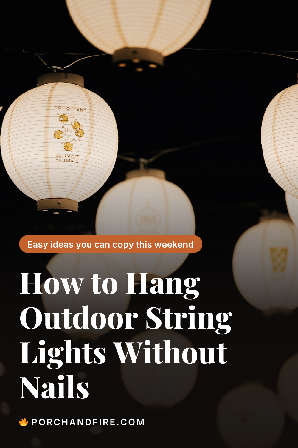 How to Hang Outdoor String Lights Without Nails