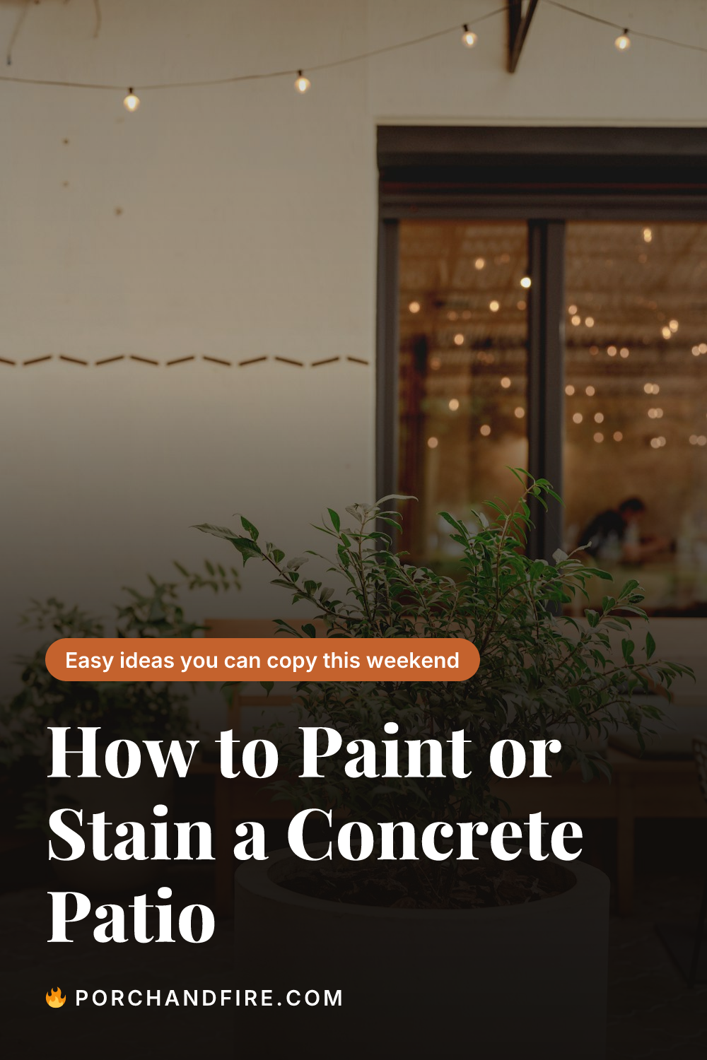 How to Paint or Stain a Concrete Patio