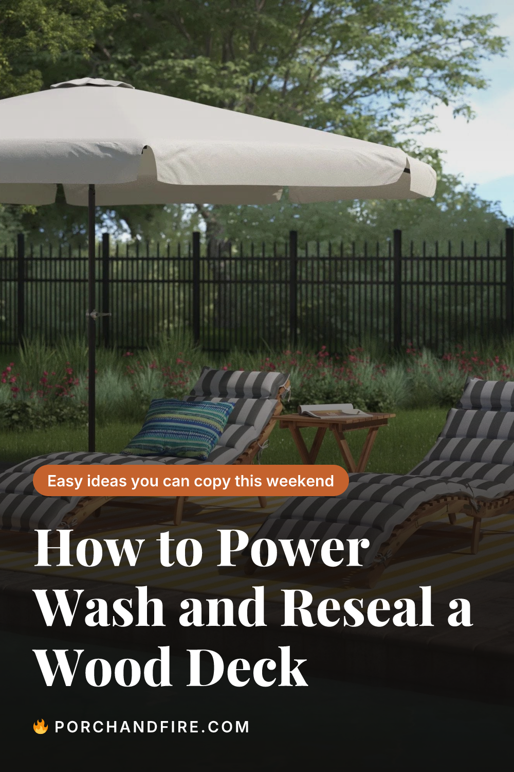 How to Power Wash and Reseal a Wood Deck