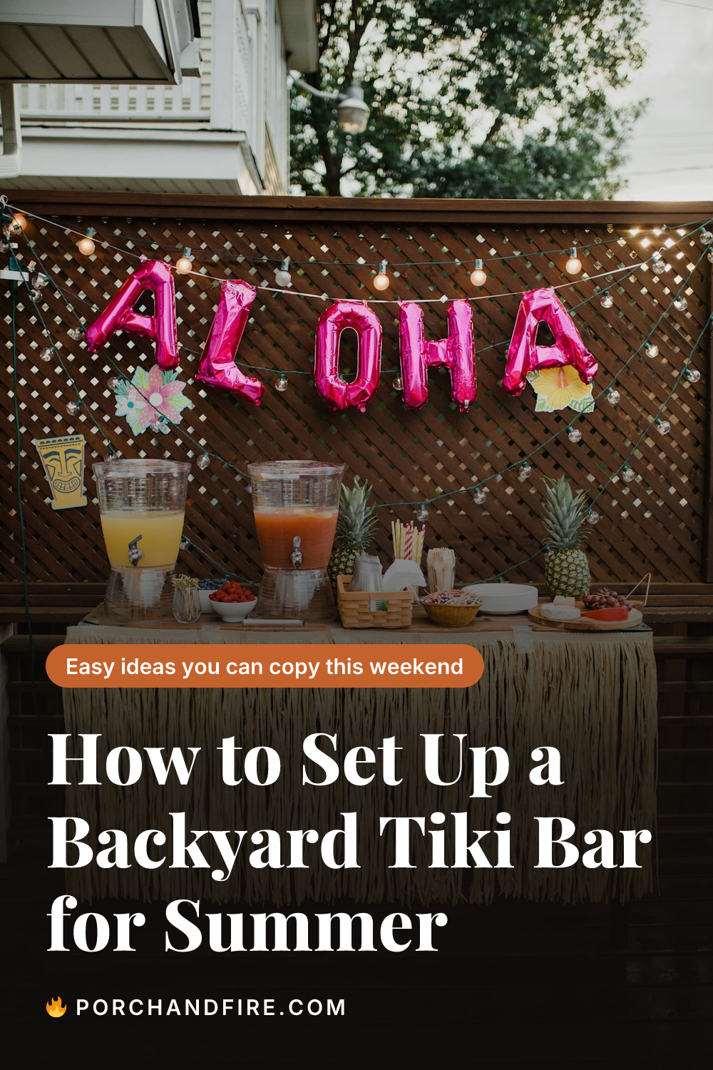 How to Set Up a Backyard Tiki Bar for Summer