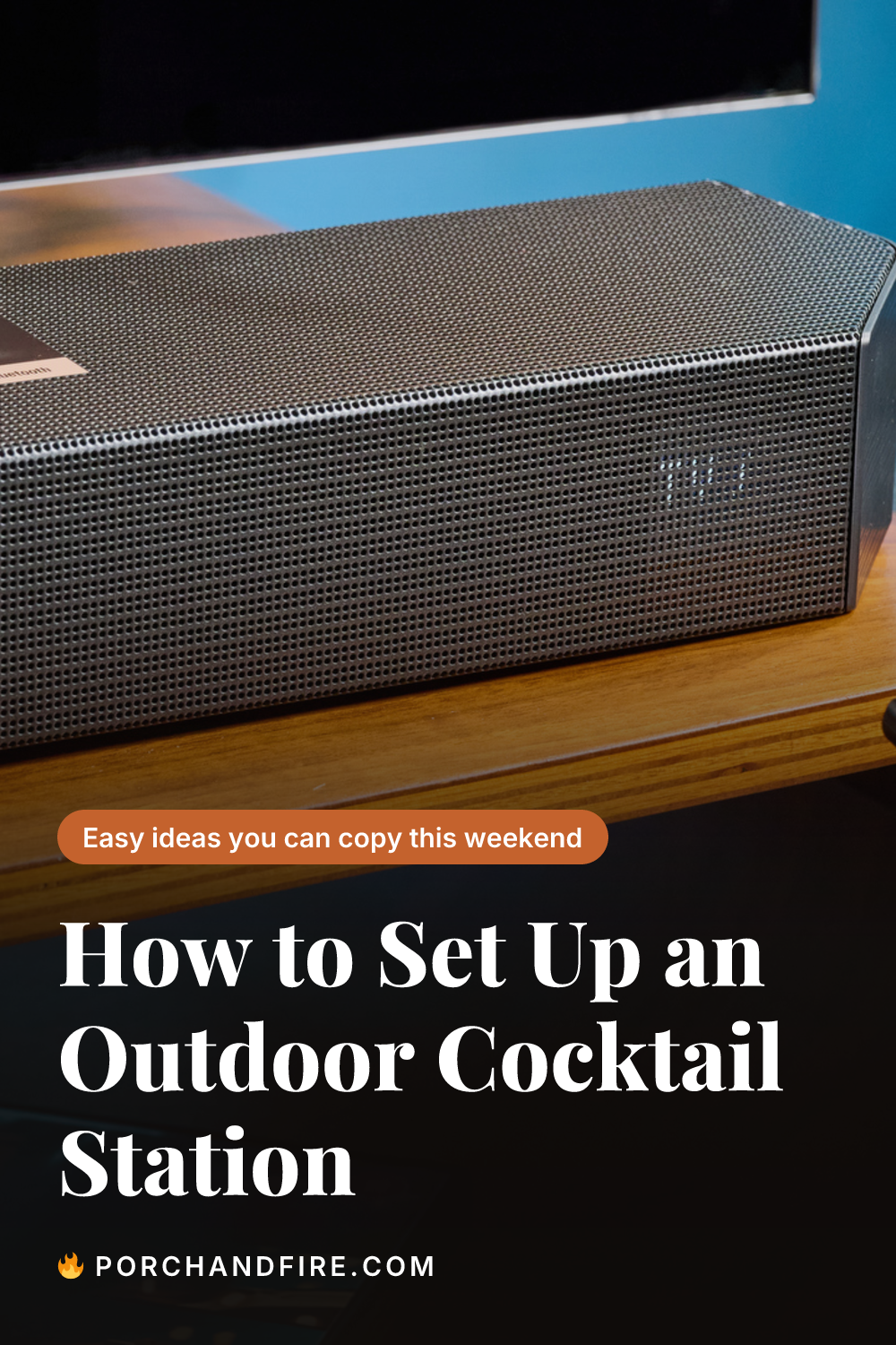 How to Set Up an Outdoor Cocktail Station