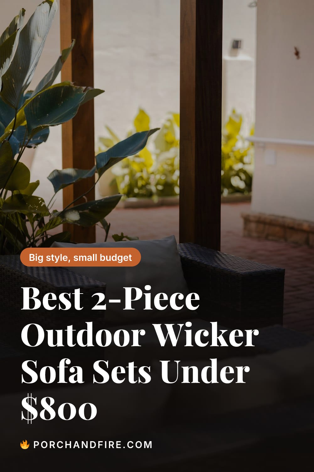 Best 2-Piece Outdoor Wicker Sofa Sets Under $800