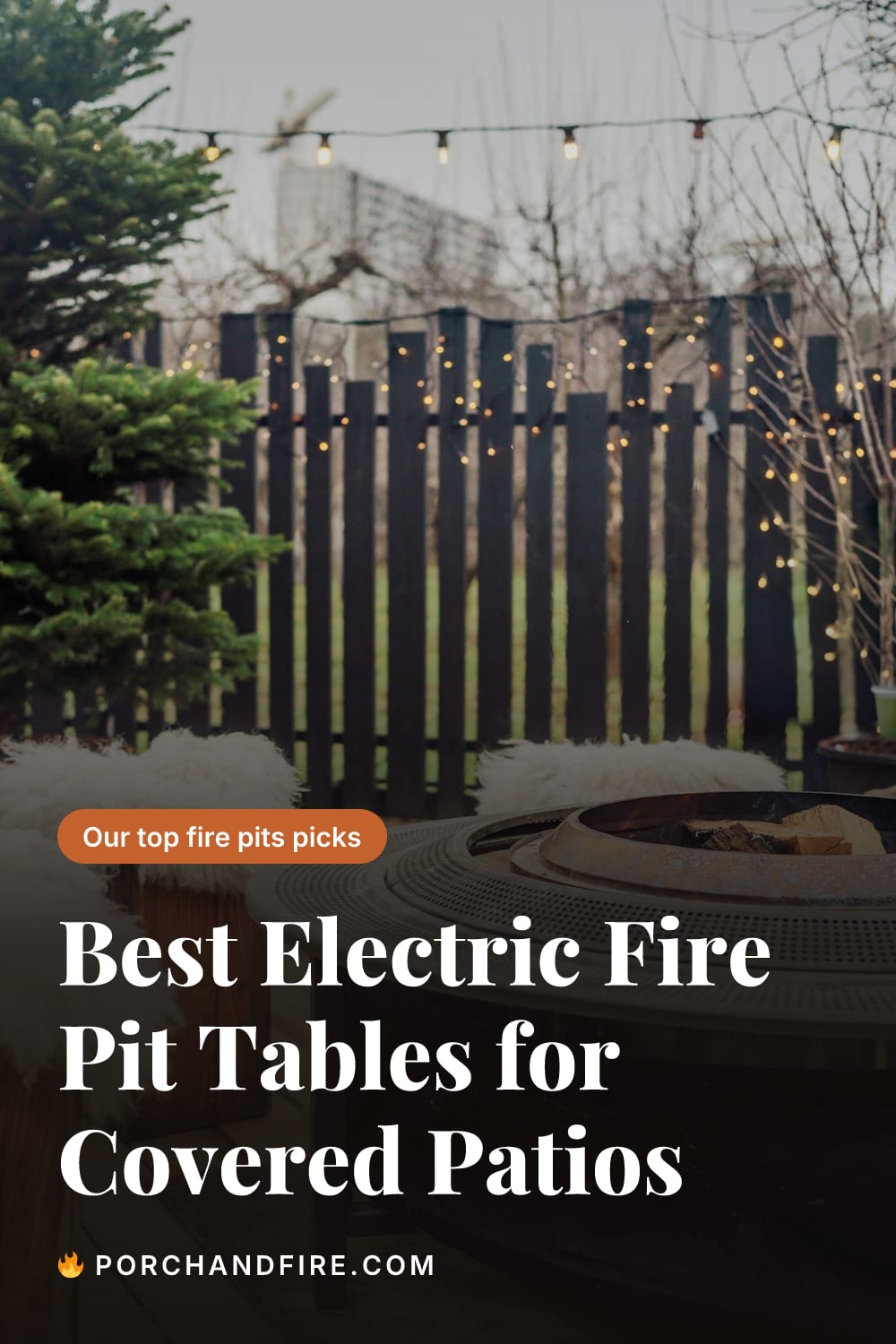 Best Electric Fire Pit Tables for Covered Patios 2026