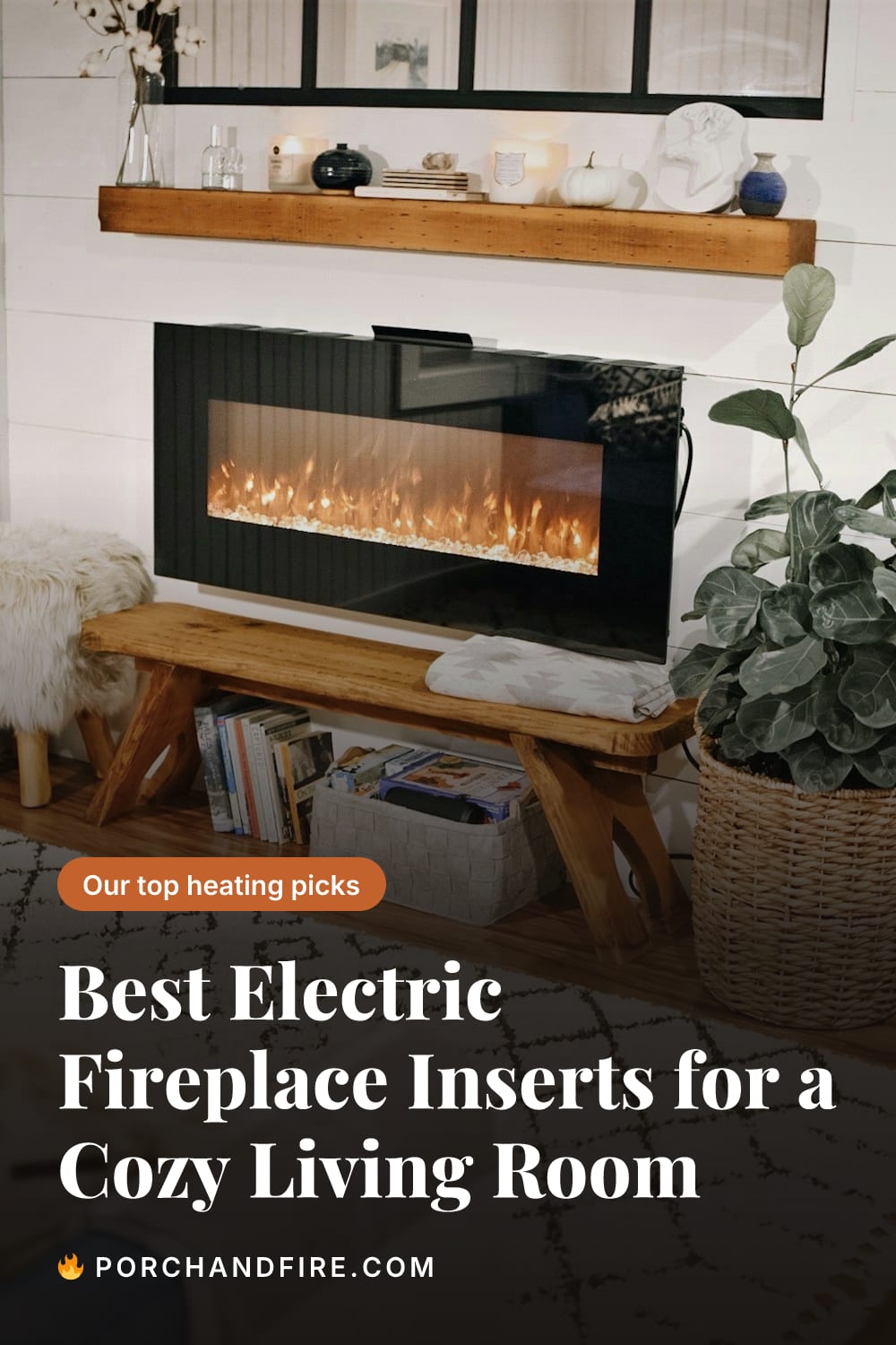Best Electric Fireplace Inserts for a Cozy Living Room