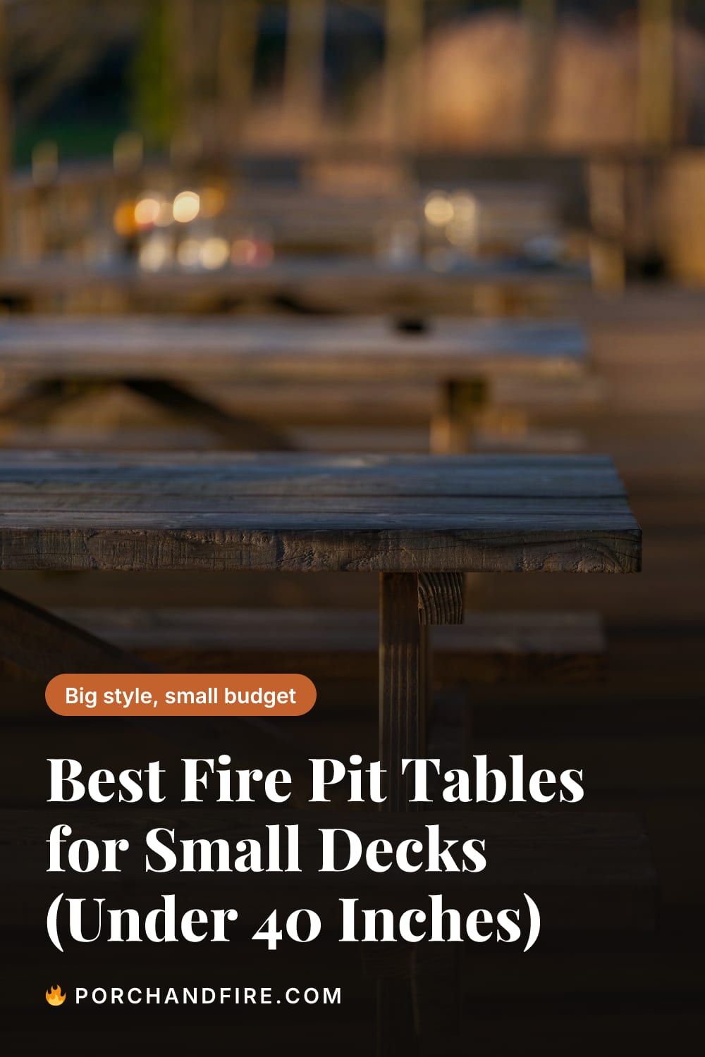 Best Fire Pit Tables for Small Decks (Under 40 Inches)