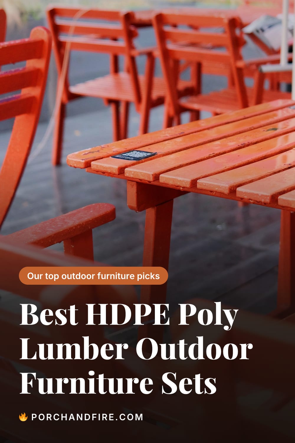 Best HDPE Poly Lumber Outdoor Furniture Sets