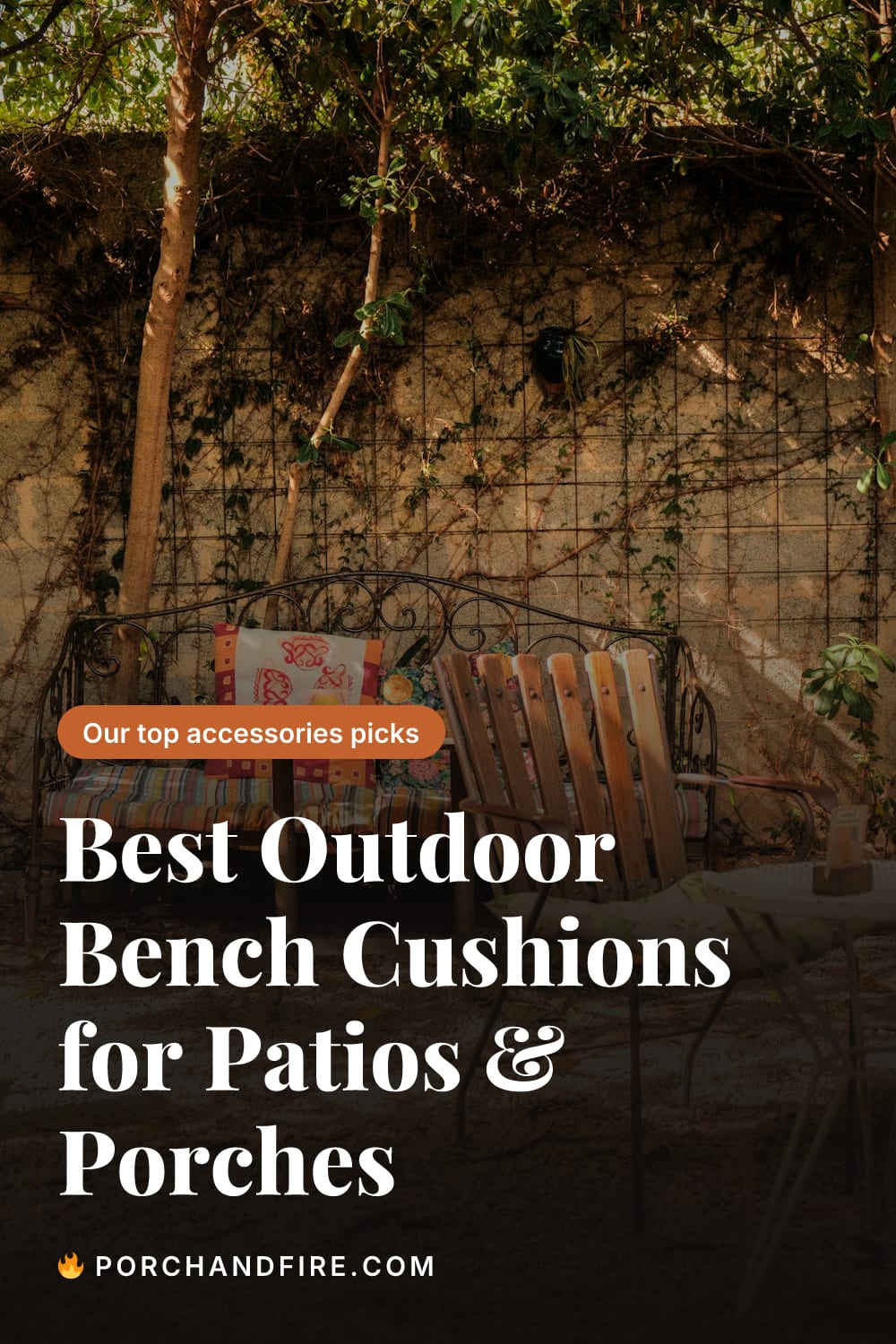 Best Outdoor Bench Cushions for Patios & Porches