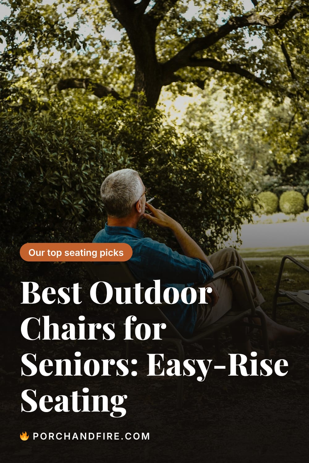 Best Outdoor Chairs for Seniors: Easy-Rise Seating