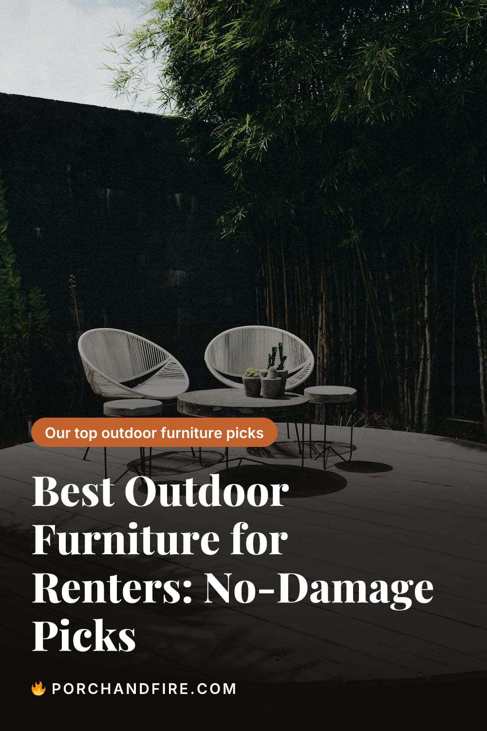Best Outdoor Furniture for Renters: No-Damage Picks