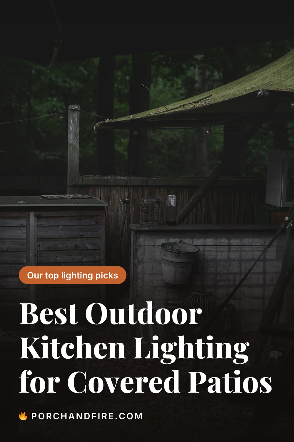 Best Outdoor Kitchen Lighting for Covered Patios