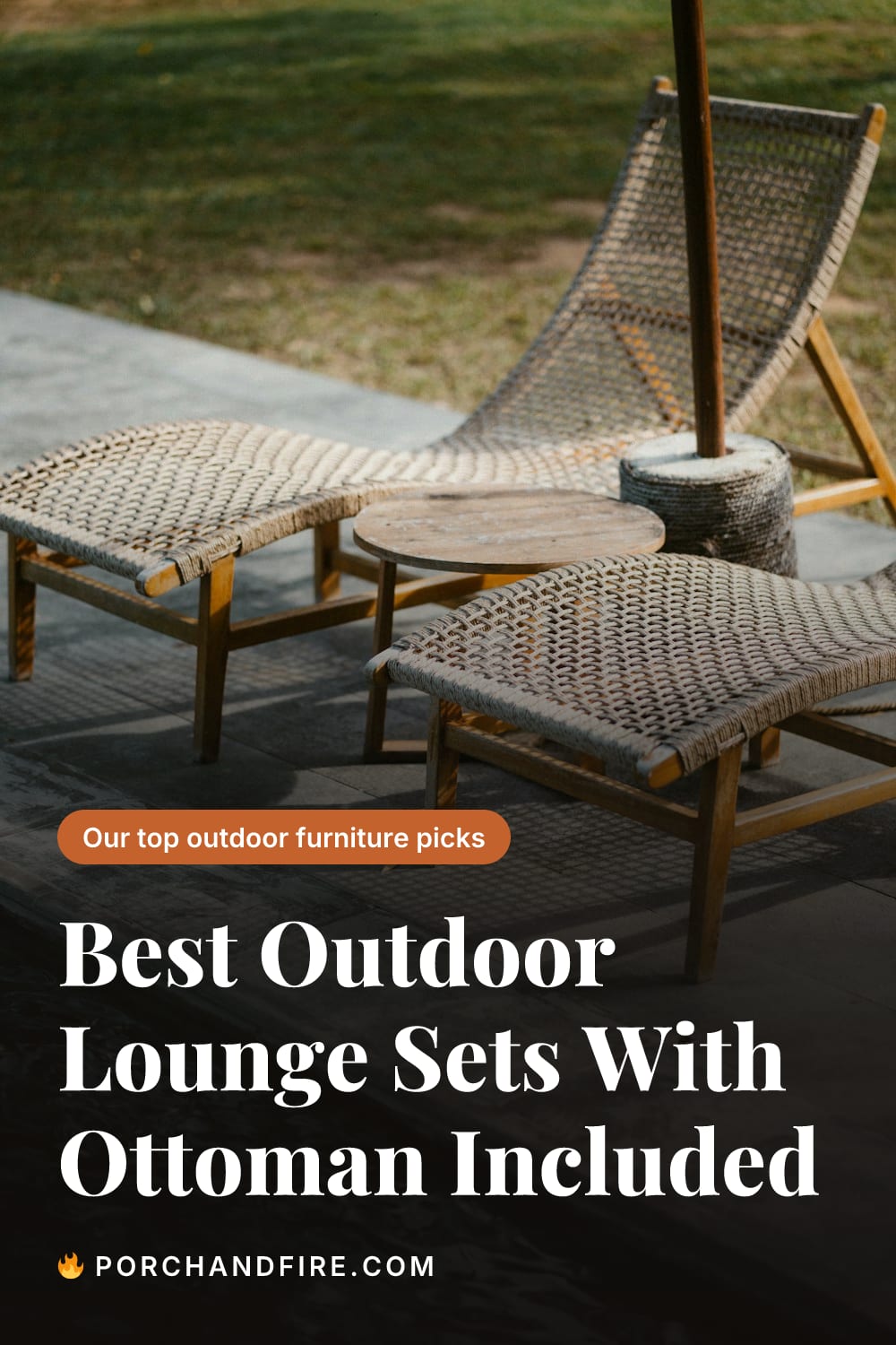 Best Outdoor Lounge Sets With Ottoman Included