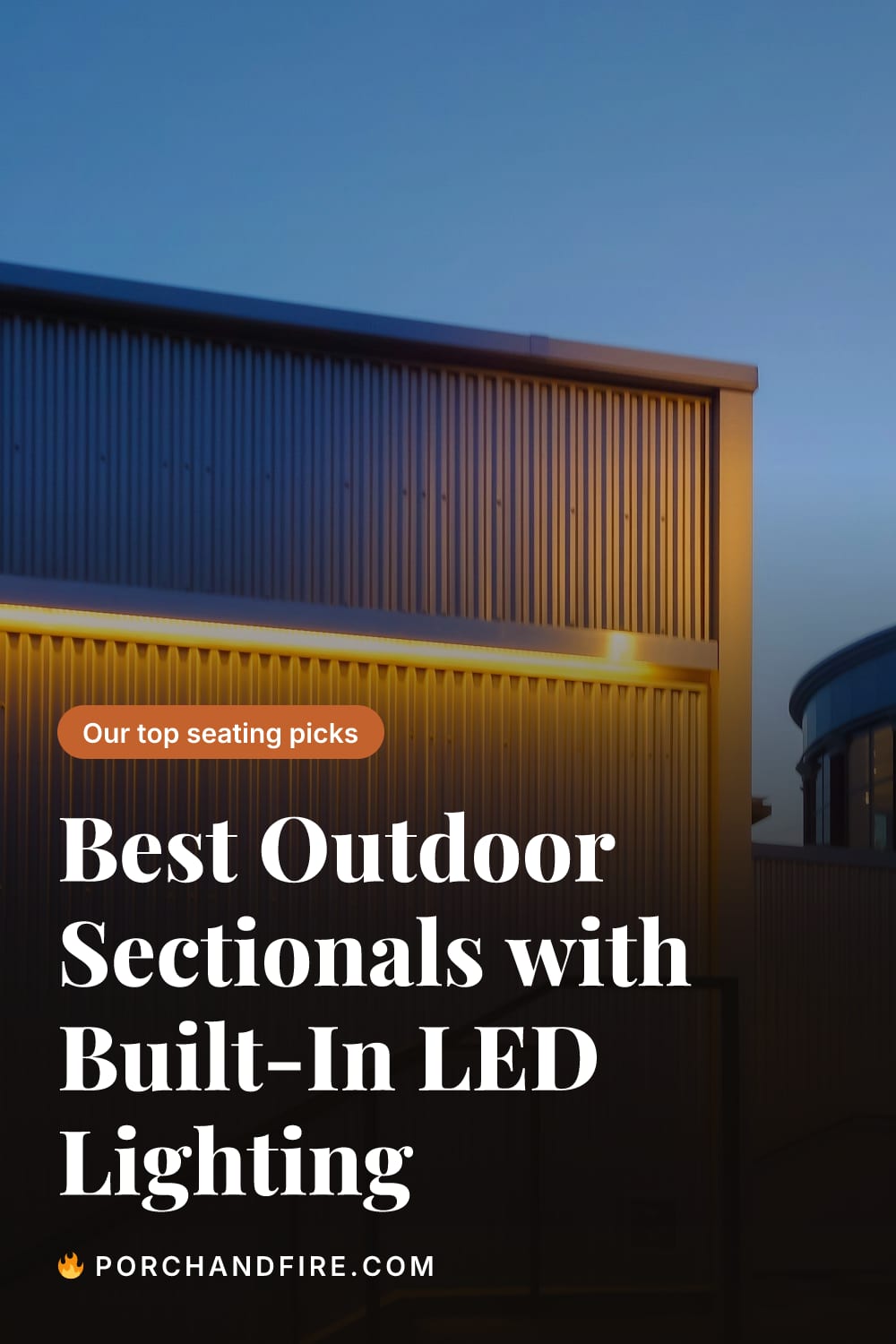 Best Outdoor Sectionals with Built-In LED Lighting