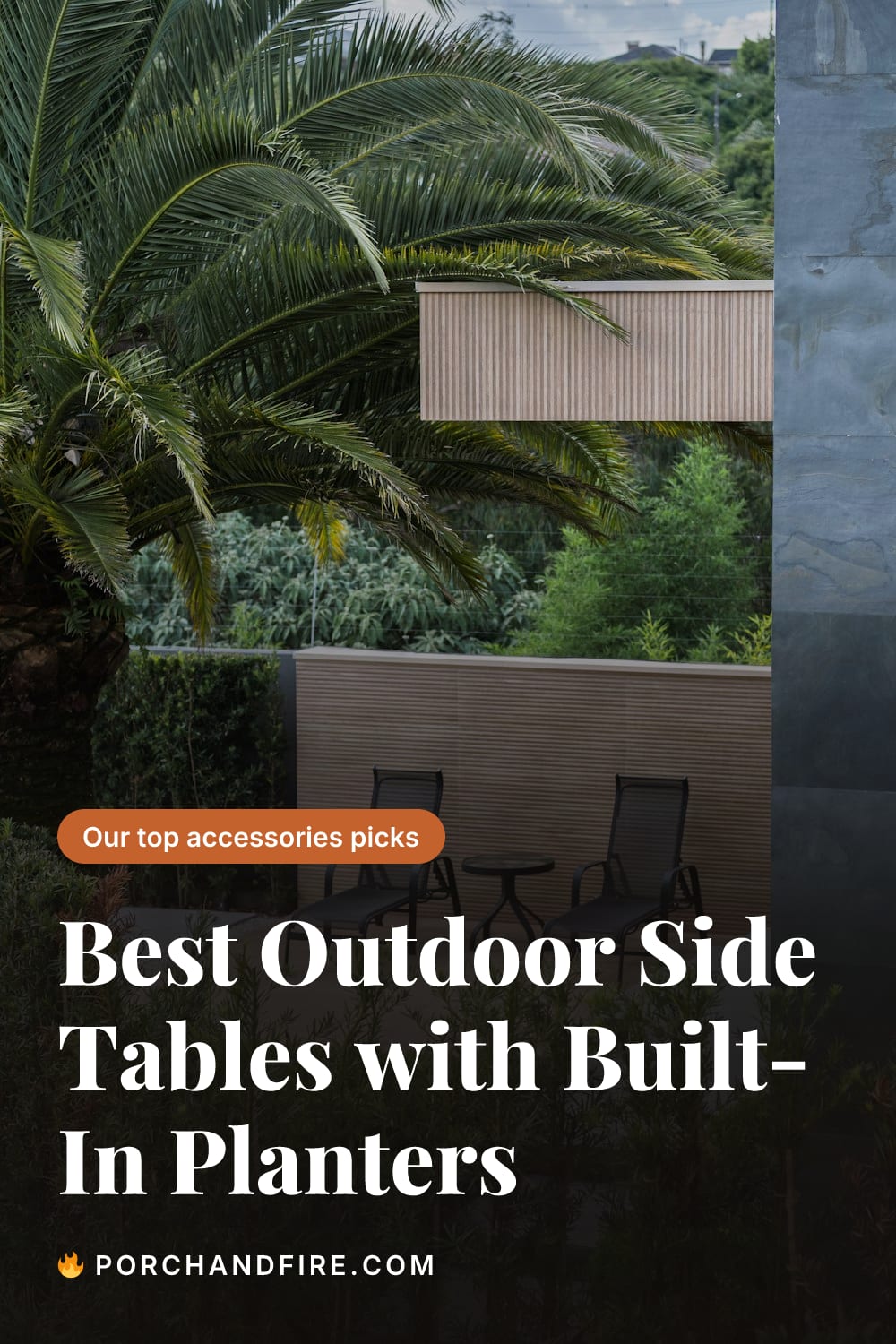 Best Outdoor Side Tables with Built-In Planters