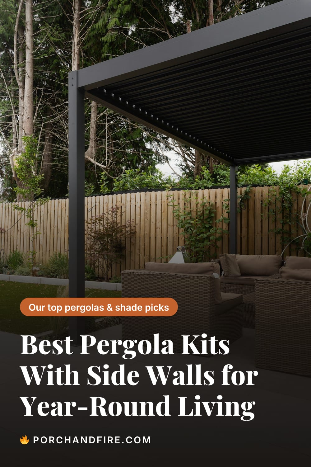 Best Pergola Kits With Side Walls for Year-Round Living