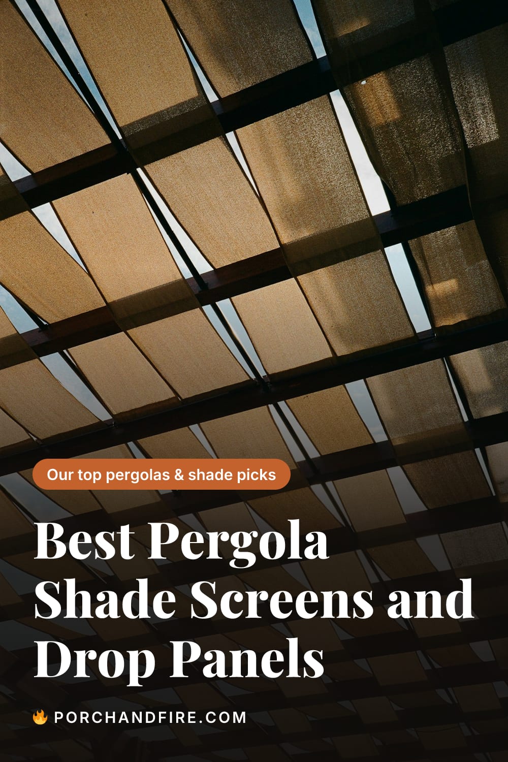 Best Pergola Shade Screens and Drop Panels