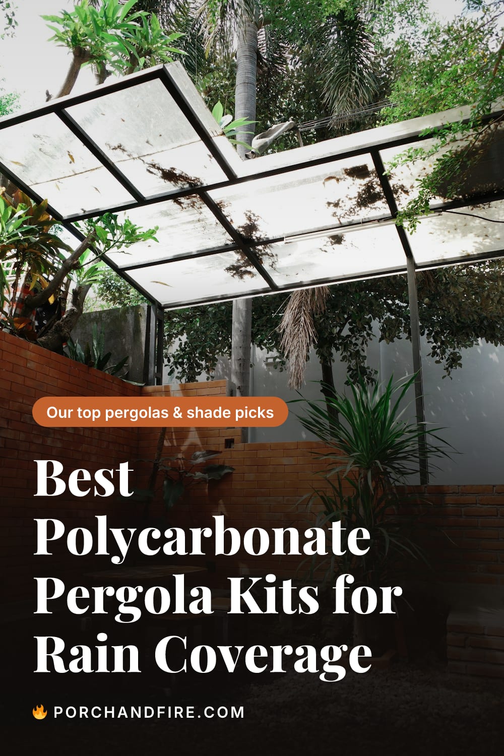 Best Polycarbonate Pergola Kits for Rain Coverage 2026