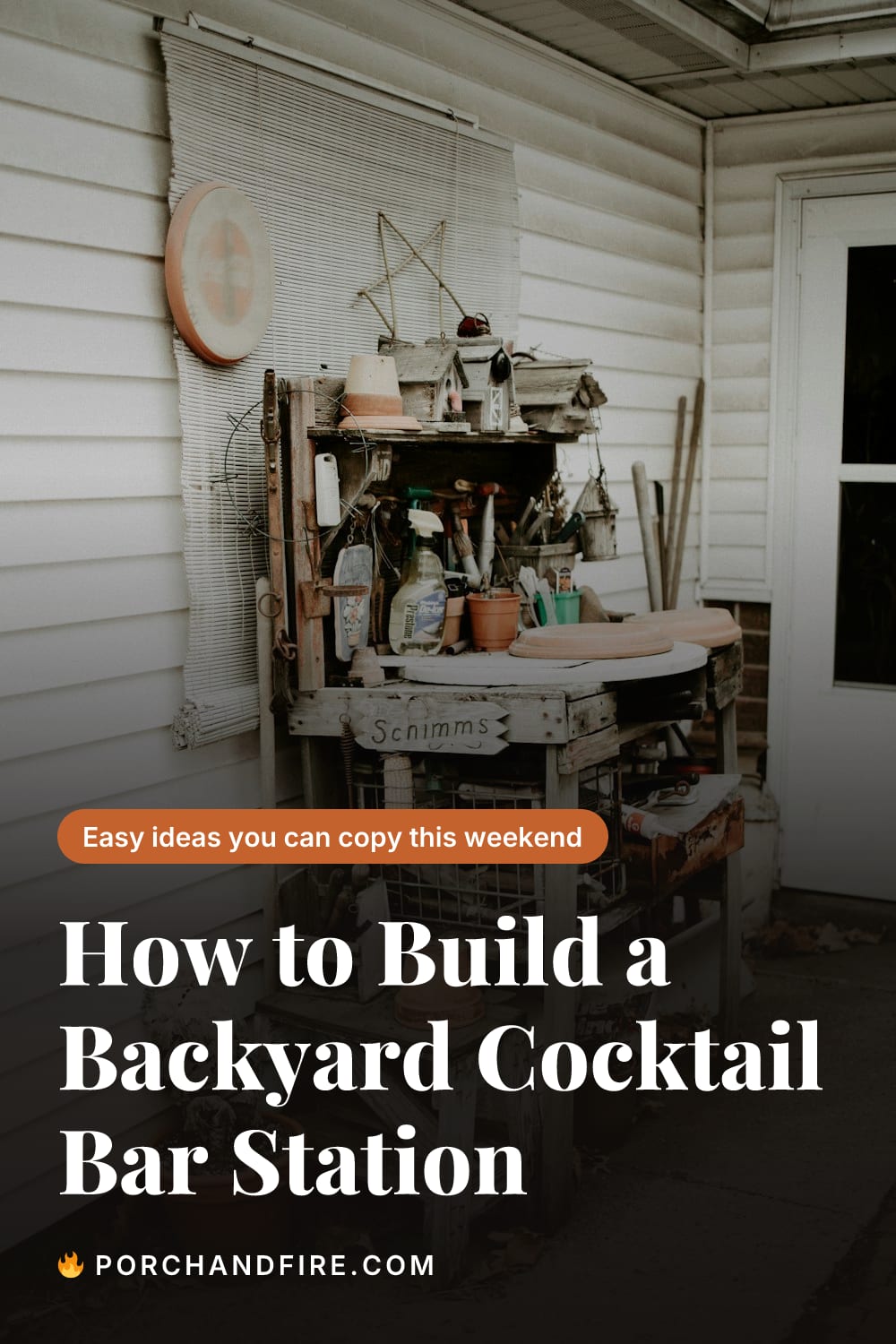 How to Build a Backyard Cocktail Bar Station