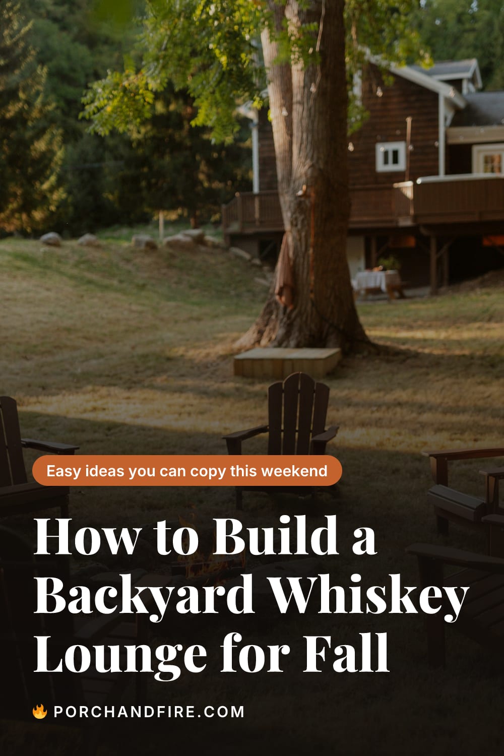 How to Build a Backyard Whiskey Lounge for Fall