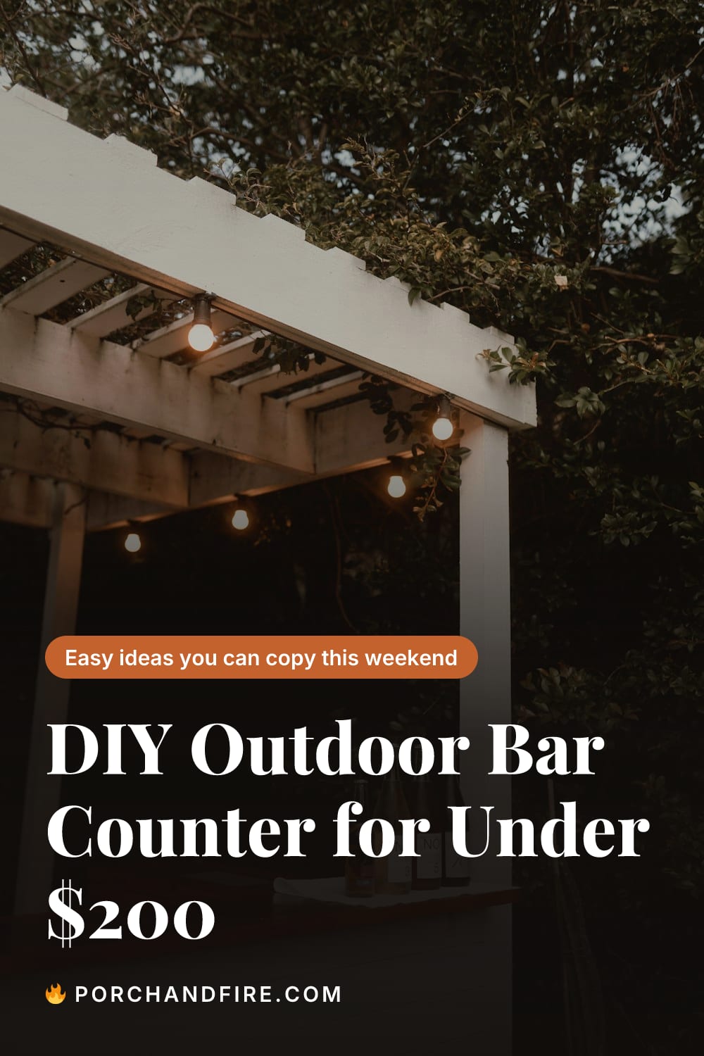 DIY Outdoor Bar Counter for Under $200