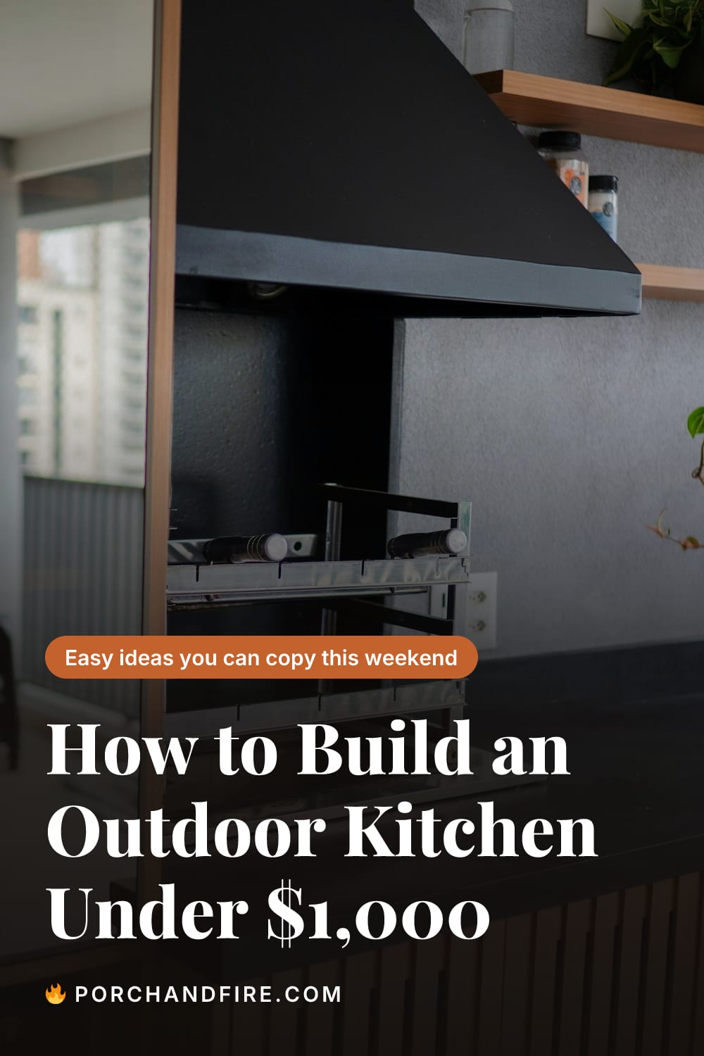 How to Build an Outdoor Kitchen Under $1,000