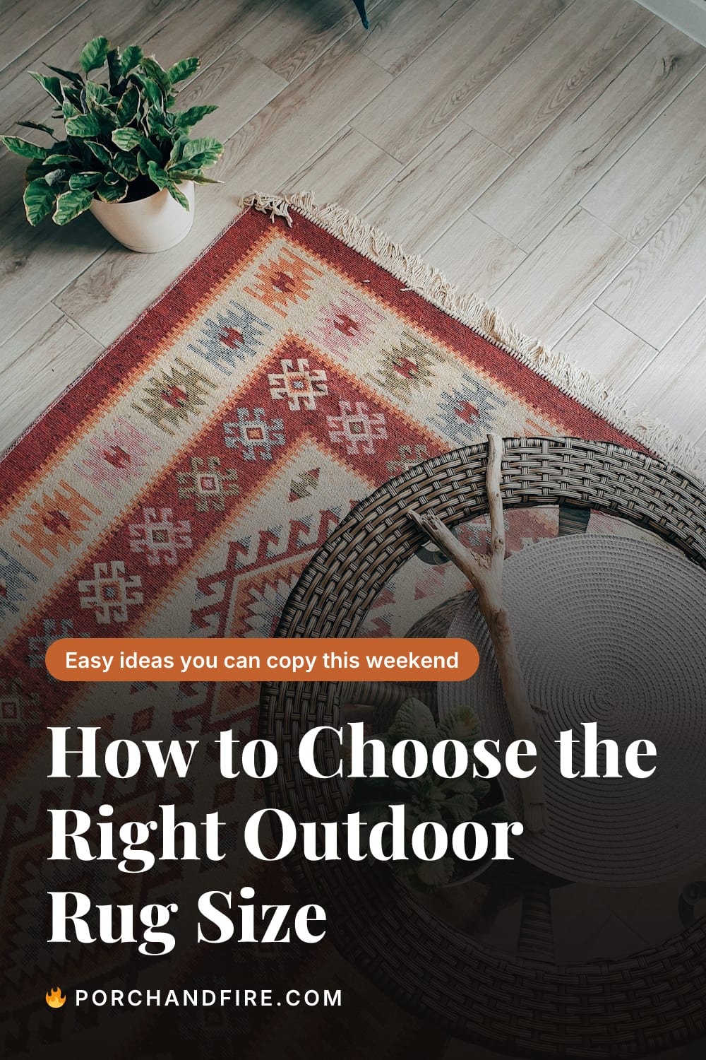 How to Choose the Right Outdoor Rug Size