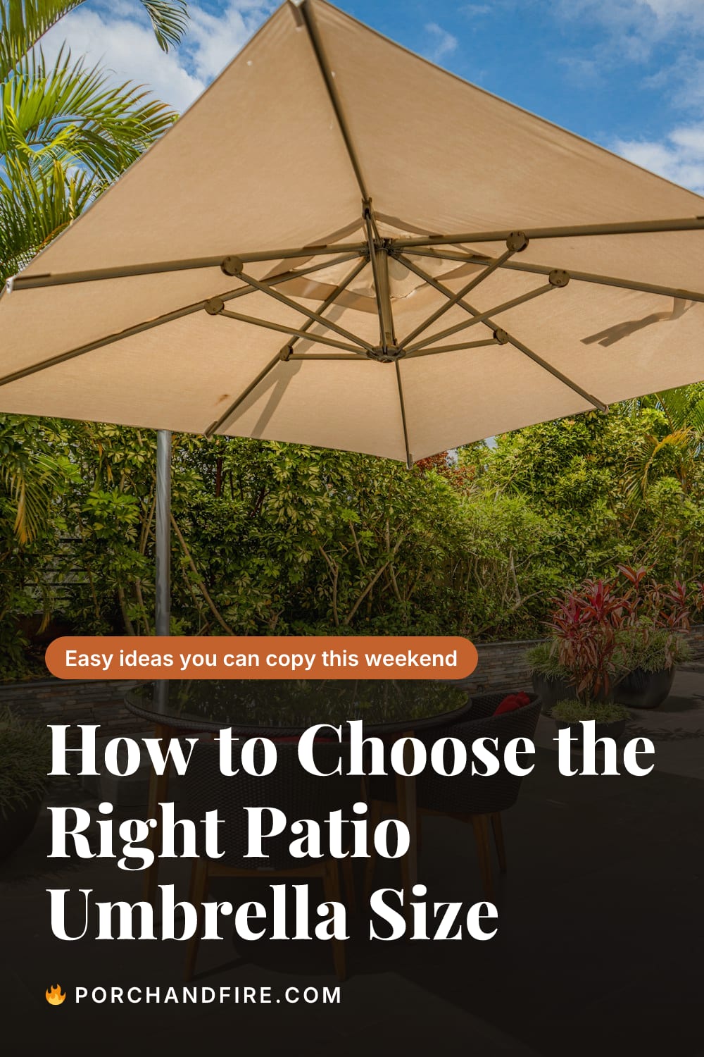 How to Choose the Right Patio Umbrella Size