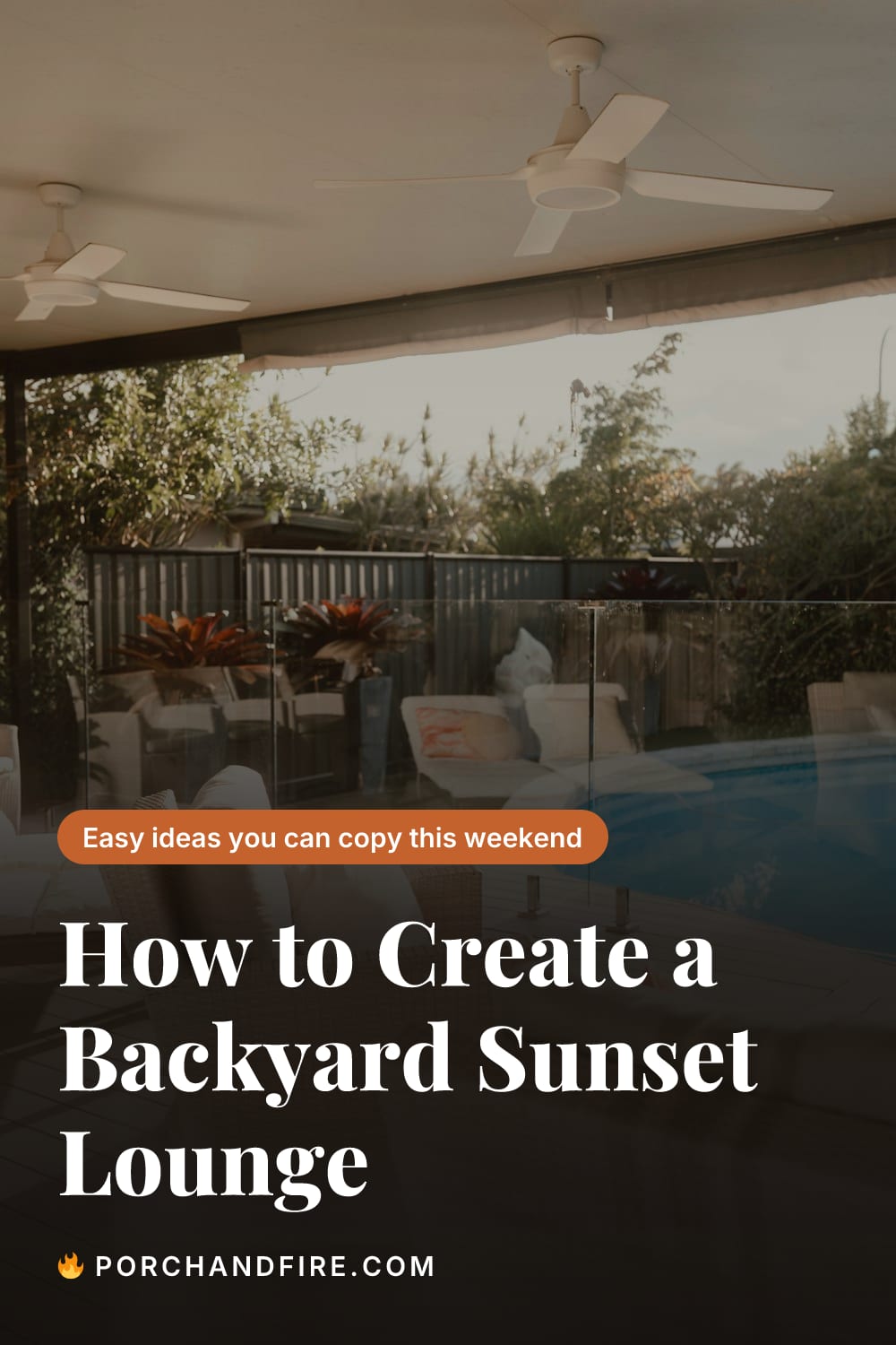 How to Create a Backyard Sunset Lounge